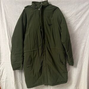 Reebok Men's Olive Green Puffer Coat